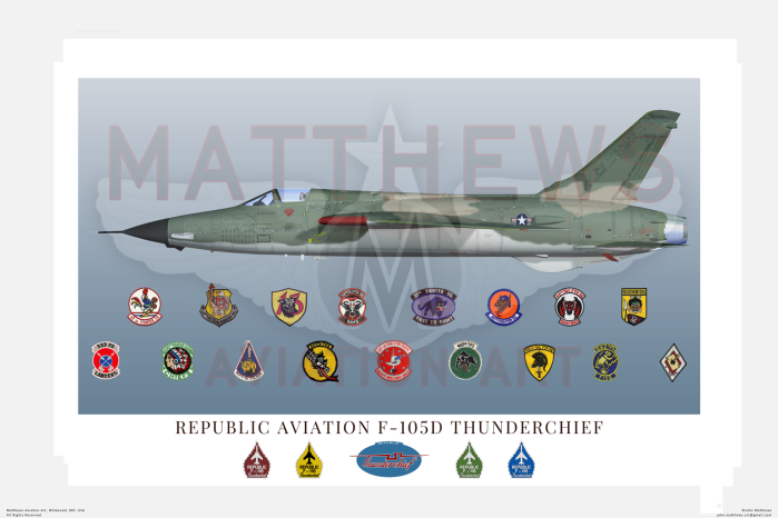 F-105D Squadron Patch Poster #2